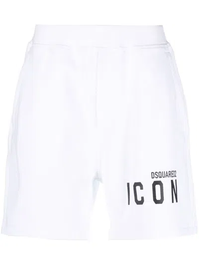 Dsquared2 Cotton Shorts In White