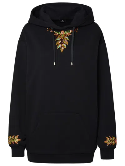 Etro Black Cotton Sweatshirt