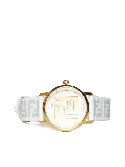 Fendi Watches Capsule Bijoux In Bian+oro Bia+grig Ch