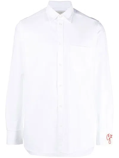 Golden Goose Shirt Regular Compact Cotton Oxford Clothing In White