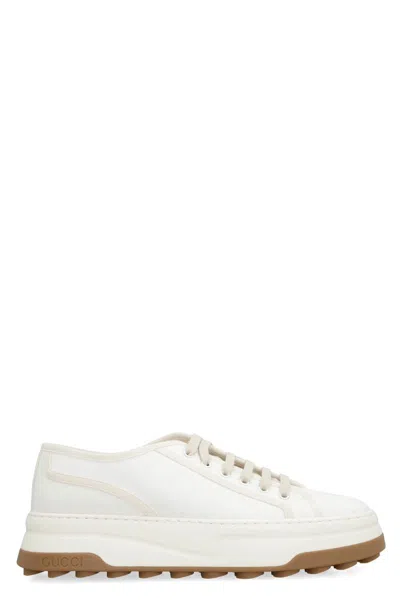 Gucci Fabric Low-top Trainers In White