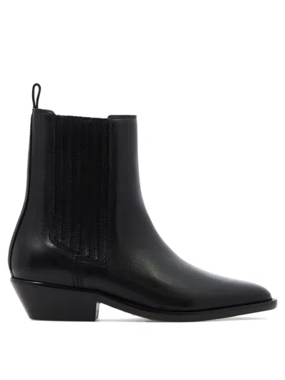 Isabel Marant Delena Ankle Boots In Black