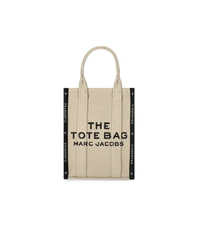 Marc Jacobs The Jacquard Mini Tote Bag In Beige O Tan