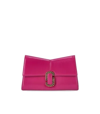 Marc Jacobs The St. Marc Lipstick Pink Clutch In Fucsia