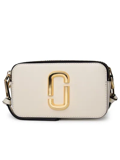 Marc Jacobs The Snapshot Leather Camera Bag In Panna
