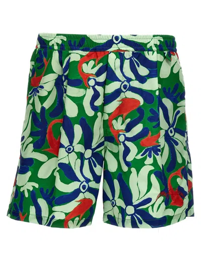 Marni 'no Vacancy Inn' Capsule High Summer Swimsuit In Multicolor