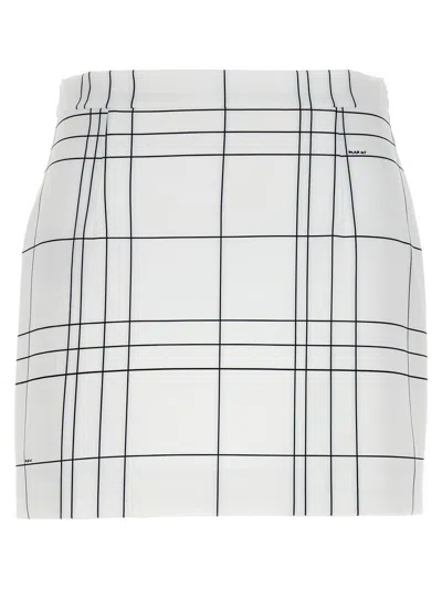 Marni Patterned Skirt In Blanco