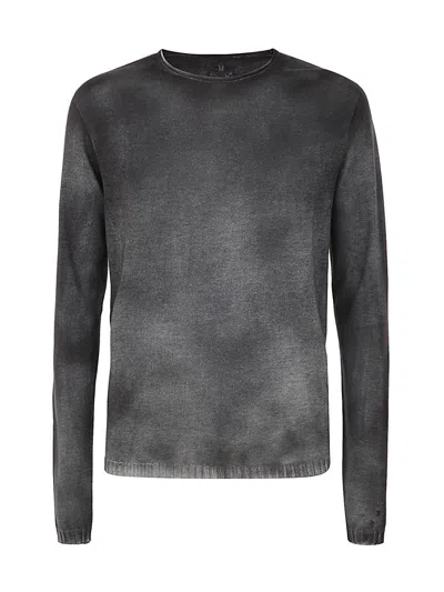Md75 Regular Crew Neck Sweater With Ribbed Neck Clothing In Grey