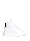 ALEXANDER MCQUEEN 'Larry' chunky outsole leather high top sneakers