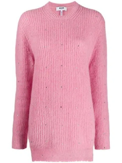 Msgm Sweater Knit Pink