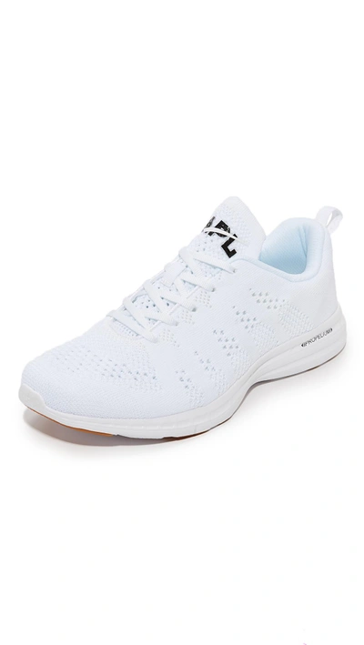 Apl Athletic Propulsion Labs Techloom Pro White Knitted Trainers