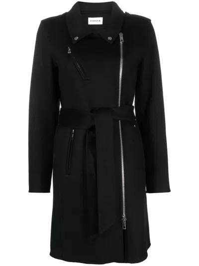 P.a.r.o.s.h . Double-breasted Wool Coat In Nero