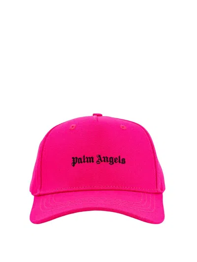 Palm Angels Hats In Fuchsia White