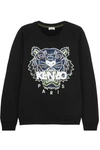 KENZO Tiger appliquéd cotton-jersey sweatshirt