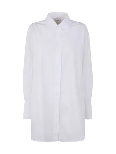 Patou Mini Shirt Dress In White