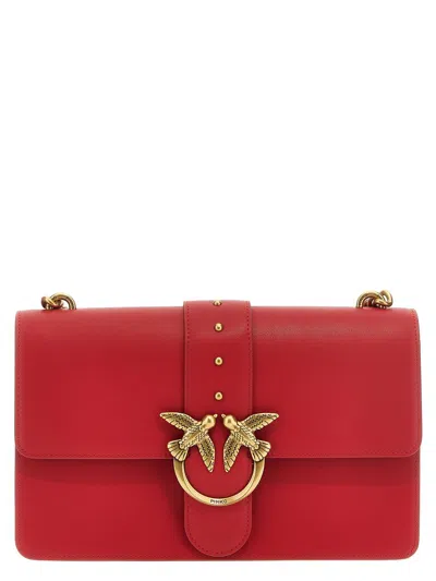 Pinko Classic Love Bag Icon Crossbody Bag In Red