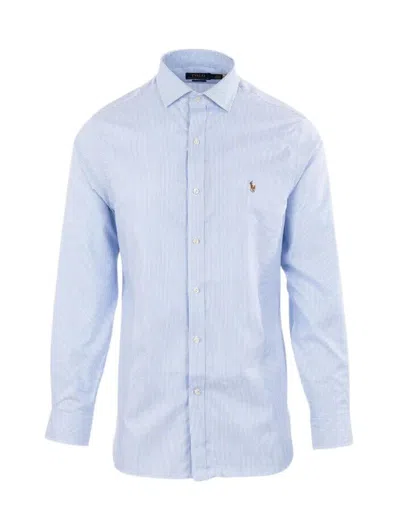 Ralph Lauren Shirts In 6011a Light Blue/white