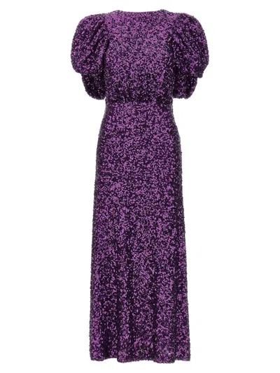 Rotate Birger Christensen Rotate Sequin Midi Dress In Purple