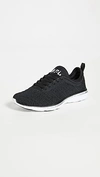 Apl Athletic Propulsion Labs Techloom Phantom 3d Mesh And Neoprene Sneakers In Black/metallic Silver