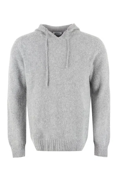 The (alphabet) The (knit) - Knitted Hoodie In Grey