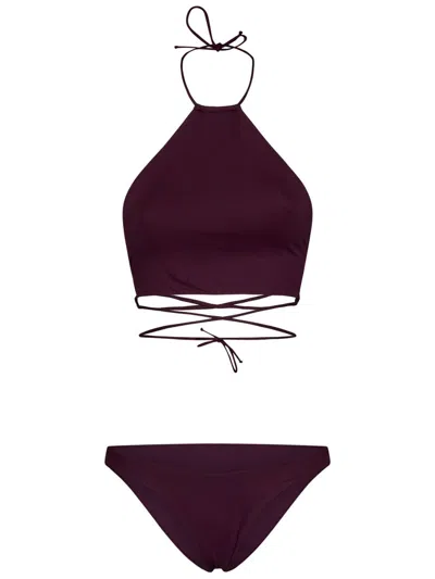 Attico Bikini In Púrpura Oscuro