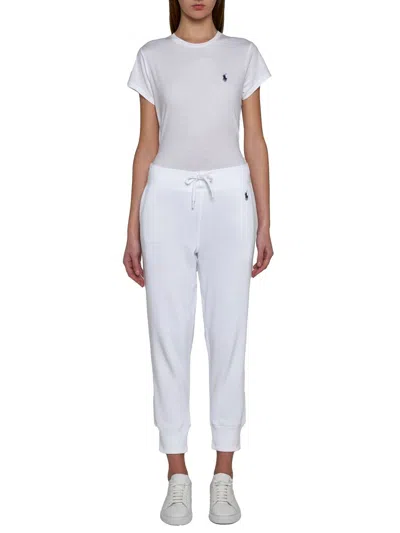 Polo Ralph Lauren Logo Cotton T-shirt In White