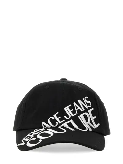 Versace Jeans Couture Baseball Cap In Black