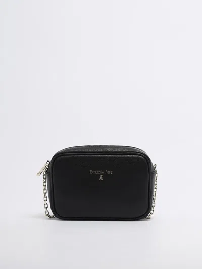 Patrizia Pepe Leather Clutch In Nero