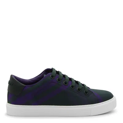 Burberry Sneakers In Royal Ip Check