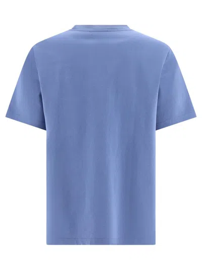 Maison Kitsuné "fox Head" T-shirt In Blue