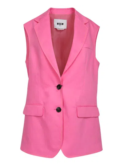 Msgm Suit Jackets In Pink