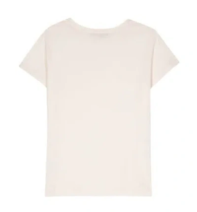 Seventy Round-neck Panelled T-shirt In Cream