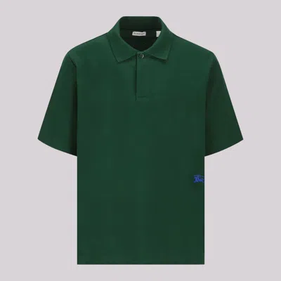 Burberry Cotton Ekd Polo Shirt In Ivy