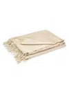 Matouk Paley Throw In Bone/parchment