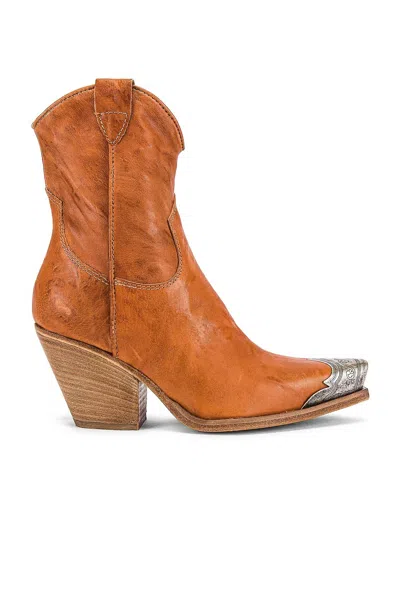 Free People Brayden Western Boots In Tan In Brown
