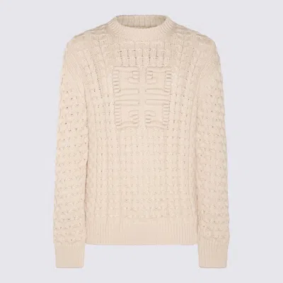 Givenchy Cream Cotton Knitwear In White