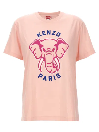 Kenzo ' Elephant' T-shirt In Pink