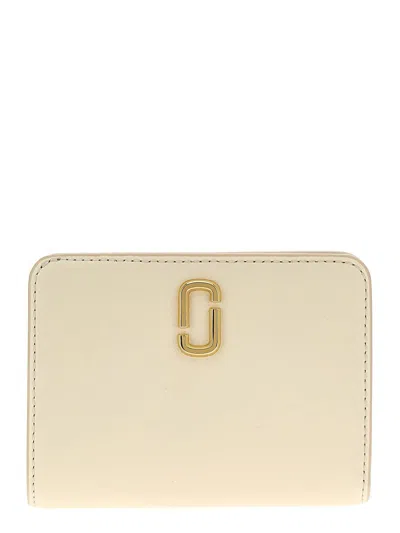 Marc Jacobs The J Marc Mini Compact Wallet In White