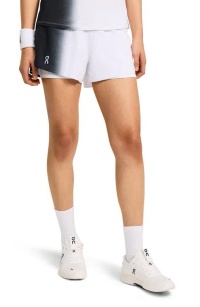 On Court 2-in-1 Tennis Shorts In Black/ White