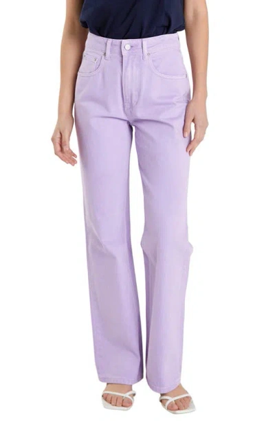 English Factory Wide Leg Jeans In Lilac