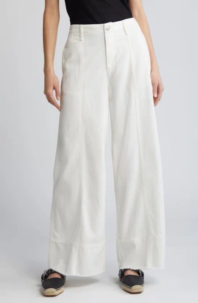 Rag & Bone Featherweight Arianna Ankle Wide Leg Jeans In White