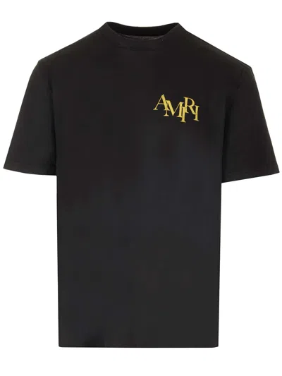 Amiri Champagne Cristal T-shirt In Black
