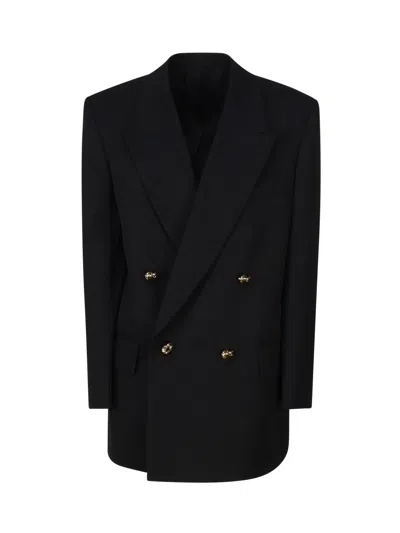 Bottega Veneta Jacket With Knot Buttons In Black