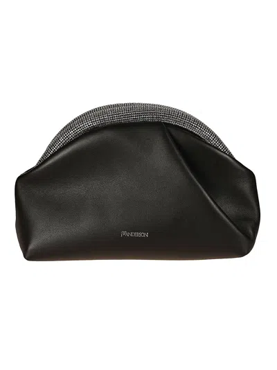 Jw Anderson J.w. Anderson The Crystal Bumper Clutch In Black/white