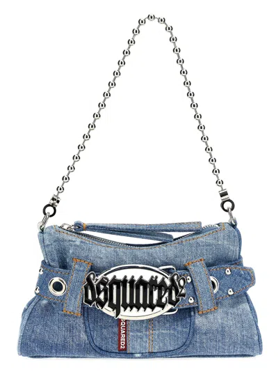 Dsquared2 Gothic  Clutch In Blue