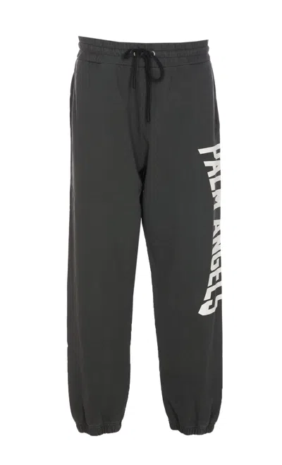 Palm Angels Pa City Washed Sweatpants In Dark Grey