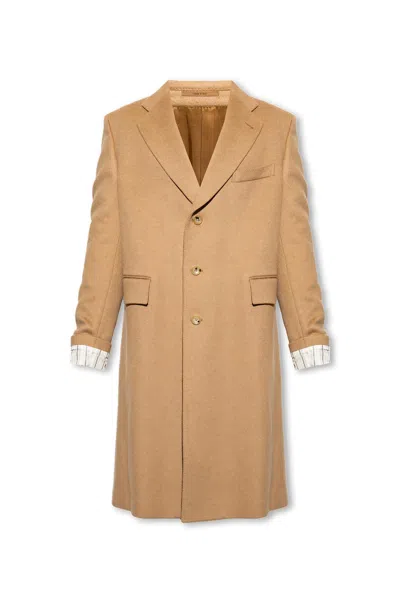 Gucci Camel Wool Coat In Default Title
