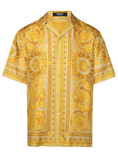 Versace Barocco Gold Silk Shirt