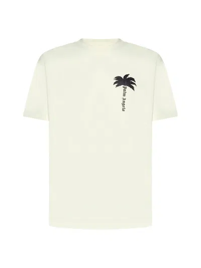 Palm Angels T-shirt In Off White Black
