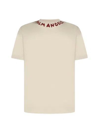 Palm Angels T-shirt In Off White Red
